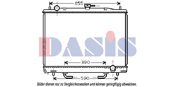 AKS DASIS Radiators, Motora dzesēšanas sistēma 140061N